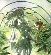 artist:juniper character:juniper_(sword_princess) detailed_background plants // 2500x2700 // 1009KB